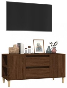 barna tölgy színű szerelt fa TV-szekrény 102x44,5x50 cm