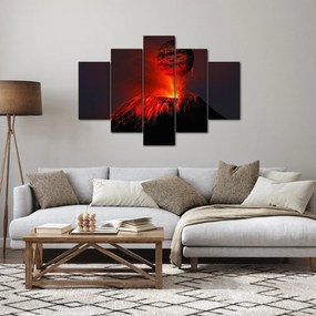 Egy vulkán képe (150x105 cm)