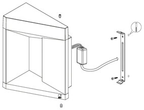 Eglo 98748 - LED Kültéri fali lámpa NEMBRO LED/10W/230V IP54
