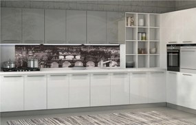 Fotótapéta flizelina Prága éjszaka Fekete-fehér város elegancia 250x60 +ragasztó