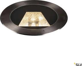 SLV 1002893 DASAR Kültéri Talajba Építhető Lámpa Fekete, Rozsdamentes acél LED IP65
