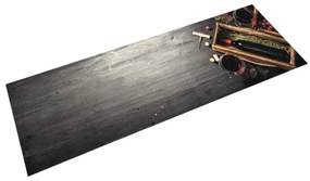 mosható boros üveg mintás bársony konyhai szőnyeg 45x150 cm