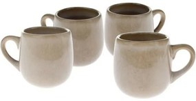 4 db Warm kerámia bögre szett 100 ml, bézs
