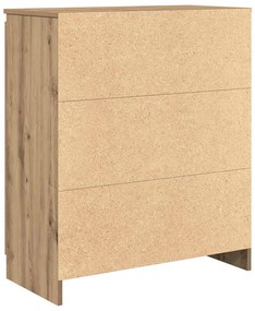 kézműves tölgy szerelt fa tálalószekrény fiókos 71x35x84 cm