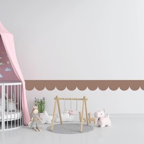 PIPPER. Textil öntapadó tapéta - Mini Ív - Barna színű Szín: Sötét