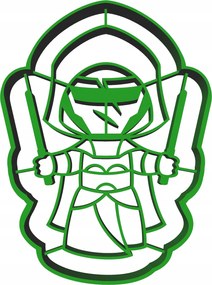 Sütemény- és mézeskalács lyukasztó Star Wars Darth Revan 8cm