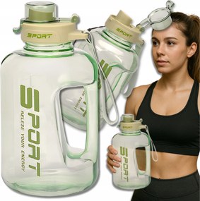 Tressari Motivációs vizes palack 1700ml kulacs légmentesen záródó Bpa Free nagy