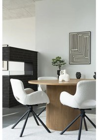 Boavista kerek étkezőasztal 120x75 cm tölgy