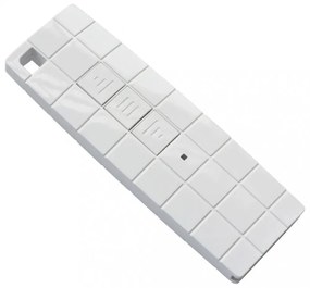 kék és fehér motorizált kazettás napellenző 350 x 250 cm