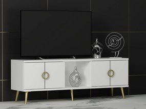 TV asztal/szekrény Tesobu (fehér) . Akció -21%. 1095208