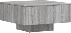 vidaXL szürke sonoma színű szerelt fa dohányzóasztal 60 x 60 x 31,5 cm