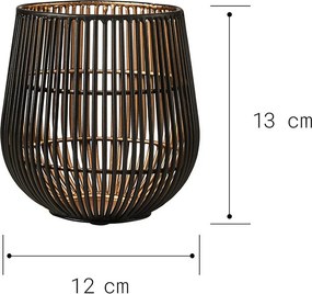 YOKO fém mécsestartó, 13 cm magas