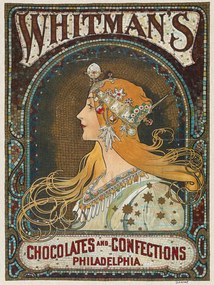 Reprodukció Whitman's Chocolates & Confections, Alfons Mucha