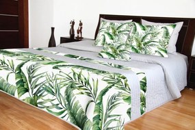 Steppelt luxus ágytakarók, Zöld levél mintával Szélesség: 170 cm | Hossz: 210 cm
