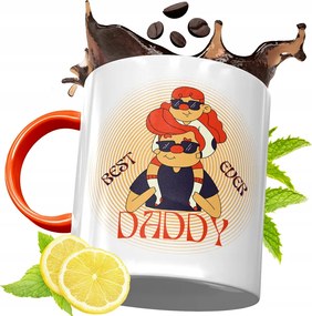 Narancssárga Bögre Apák Napjára Ajándék fényképes nyomtatással