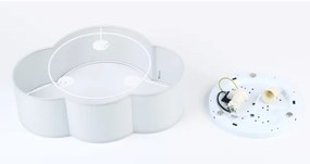 Brilagi - Gyermek mennyezeti lámpa NIMBUS MINI 2xE27/15W/230V 31x43 cm szürke