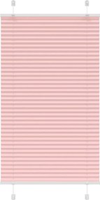 vidaXL pliszírozott redőny rózsaszín 80x100 cm szövetszélesség 79,4 cm