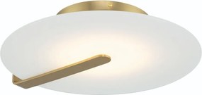 ELSTEAD QN-NUVOLA-F-M-BG NUVOLA Kerek Mennyezeti Lámpa Fehér, Csiszolt Arany LED IP20