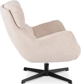 Forgó pihenőfotel krém, REAL