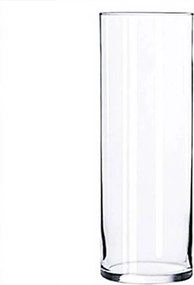 Üveg váza henger H-40 cm D-15 cm süllyesztett