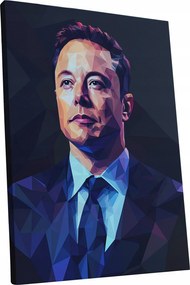 Vászonkép Portré Elon Musk nappali Elon Musk ajándék 60x80