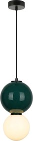 Italux modern függeszték pieve fehér matt fehér opál zöld itxpnd-95221-1m-grn