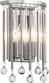 Kichler Piper KL-PIPER2-PC Fali lámpa 2x60W/E14