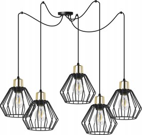 Mennyezeti Lámpa Lógó Csillár Pók Fekete Loft Asztal Felett Sziget Elegáns