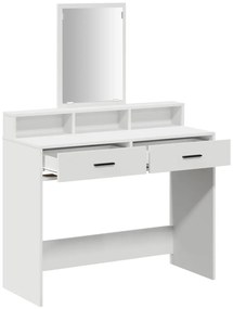 Sminkasztal Fiókokkal Fehér 100x41x140 cm
