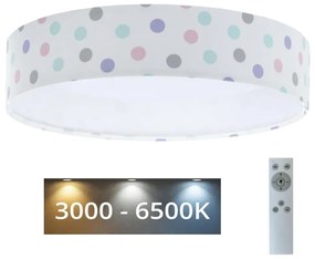 BPS Koncept LED Dimmelhető lámpa GALAXY KIDS LED/24W/230V pontok színes + távirányító BS0560