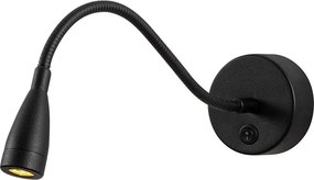 Fekete LED fali lámpa Reading – Opviq lights