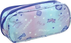 K-pop Démonvadászok Purple 2 rekeszes tolltartó 26 cm