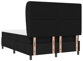 Boxspring Ágy Matrac Vele - Fekete, 140x200 cm, Szövet