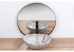 REA-U9908 - SOFIA ráépíthető mosdó 34,5x41 cm kerámia/kőhatású