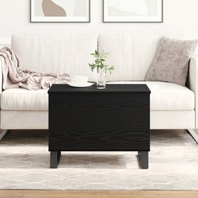 Fekete fa emelhető dohányzóasztal 60x44,5x45 cm Mérnöki fa