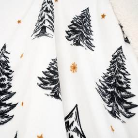 4Home Frosted Trees gyapjú hatású pléd, 150 x 200 cm