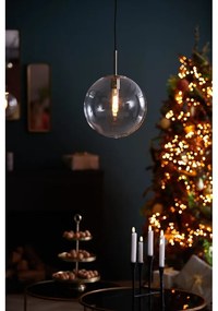 Bronzszínű függőlámpa üveg búrával ø 30 cm Medina – Light &amp; Living