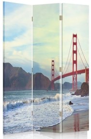 Gario Paraván Golden Gate híd Méret: 110 x 170 cm, Kivitelezés: Klasszikus paraván