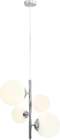 ALDEX 1091L4 BLOOM Modern Függesztett Lámpa Fehér, Króm E14/E27 IP20
