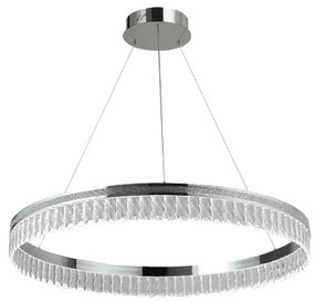 LED dimmelhető kábelre függesztett kristálycsillár THALIA LED/55W/230V 3000-6000K + távirányító