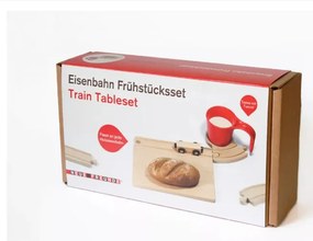 Vasúti Reggeliző Szett Gyerekeknek Kisvasút Deszka Bögre