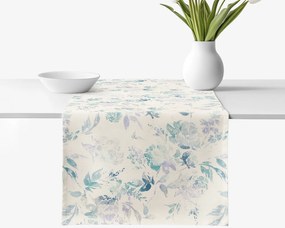Goldea valencia dekoratív asztali futó - növénylenyomatok 20x140 cm