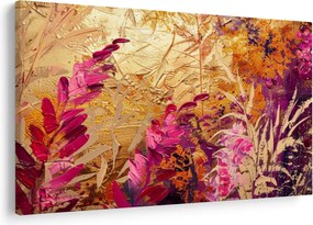 Kép - Absztrakt festmény virágok II. (90x60 cm)
