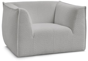 Világosszürke buklé fotel Giorgia – Bobochic Paris