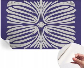 Divatos öntapadós tapéta Fali furnér Virágos szimmetria 416x254 cm