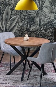 Peroni bővíthető étkezőasztal dió / fekete 100-250 cm