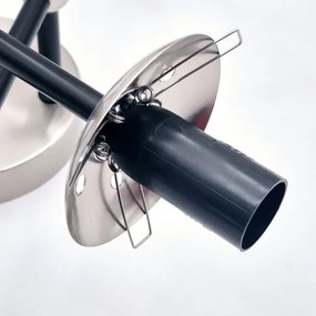 Brilagi - Felületre szerelhető csillár MALIVA 6xE14/15W/230V matt króm/füstszínű