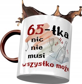 Bordó Bögre Születésnapra 65 65-es 65-ös Ajándék Nyomtatott Fotóval