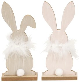 Álló fa nyuszi FLUFFY BUNNY 19 cm - több változat