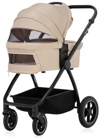 Lionelo - Kombinált 3 az 1-ben babakocsi MERIL homokbézs